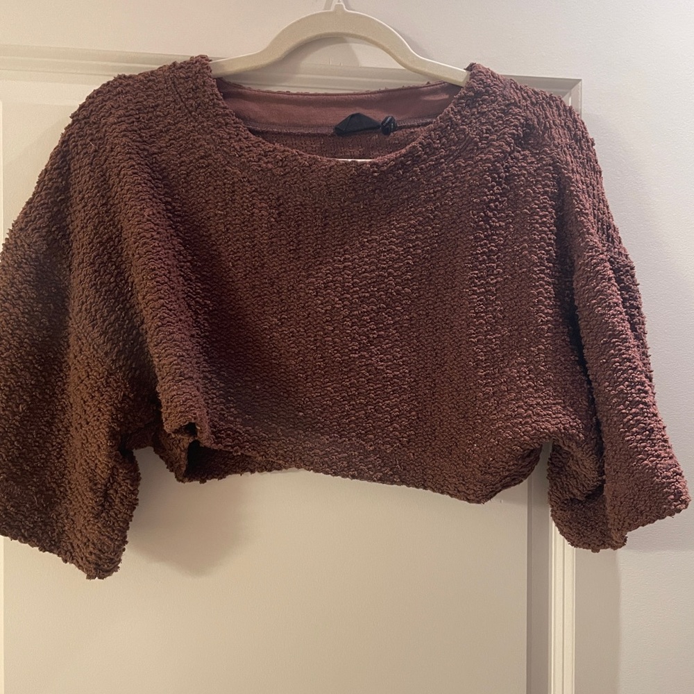 Urban Outfitters Brown Textured Sweater